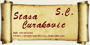 Staša Curaković vizit kartica